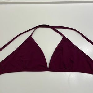 Jolyn Triangle top. Extra Large. Maroon.